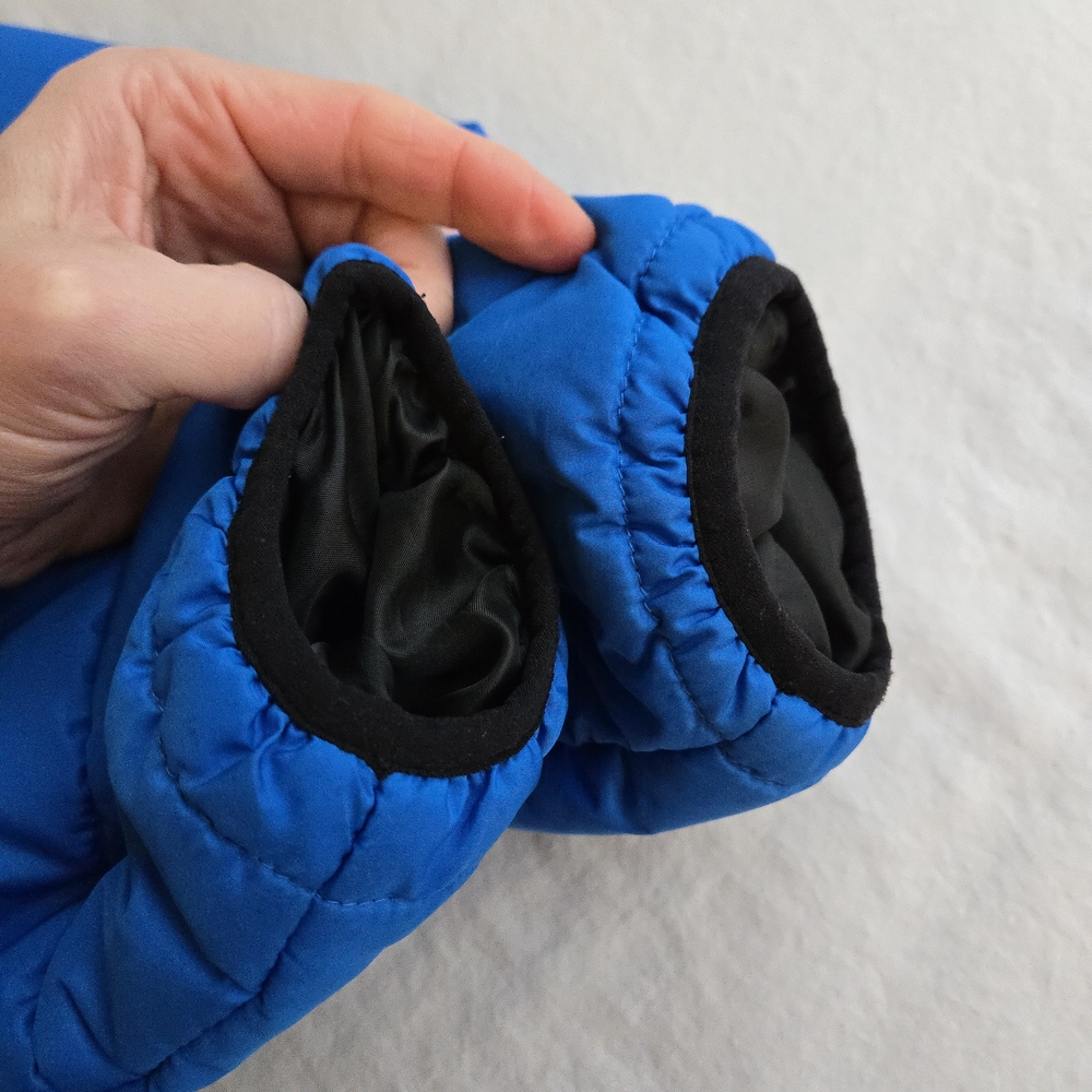 Wild Fable Electric Blue Zip Front Quilted Puffer Jacket Boxy High Collar MI3 - Picture 15 of 15